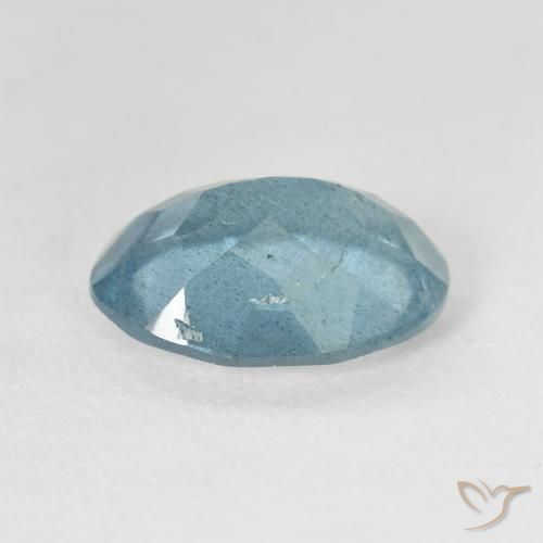 Acquamarina Blu verdastro chiaro naturale da 4.03 ct, Ovale, VS-SI