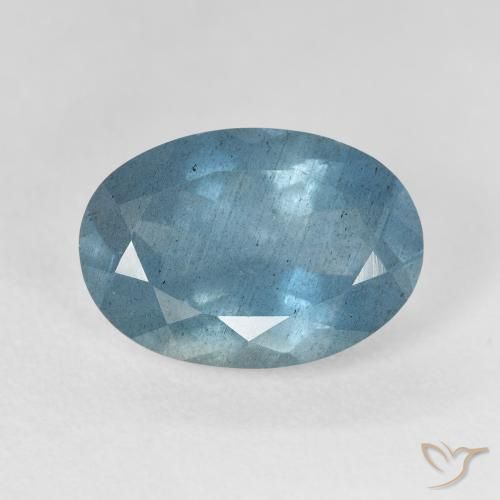 Acquamarina naturale turchese da 5,55 ct, taglio ovale, VS-SI