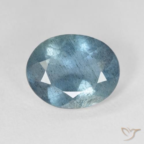 Acquamarina Blu scuro naturale da 3.75 ct, Ovale, VS-SI