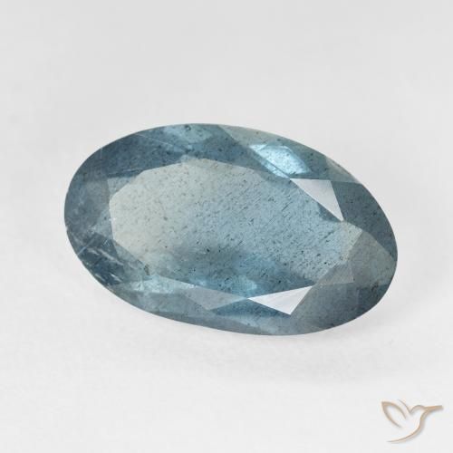 Acquamarina Verde bluastro chiaro naturale da 5.79 ct, Ovale, VS-SI