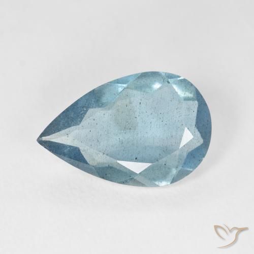 3.54ct Naturale Azzurro acqua chiaro Acquamarina, Forma a pera, VS-SI