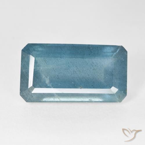 10.40ct Naturale Blu medio Acquamarina, Taglio smeraldo, VS-SI
