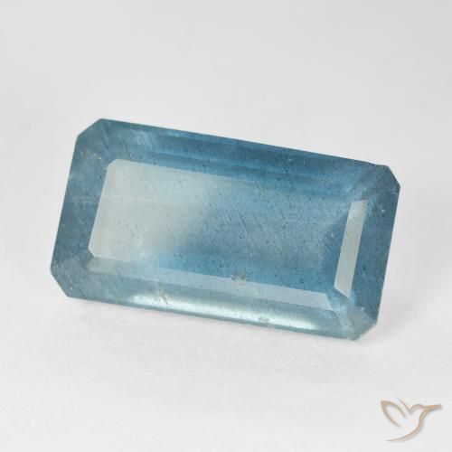 Acquamarina Blu medio naturale da 10.40 ct, Ottagonale / Taglio smeraldo, VS-SI