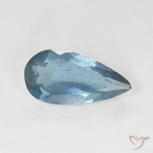 2.35ct Naturale Azzurro acqua chiaro Acquamarina, Forma a pera, VS-SI, Photo A