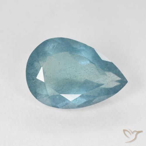 Acquamarina Azzurro naturale da 5.16 ct, Forma a pera, VS-SI