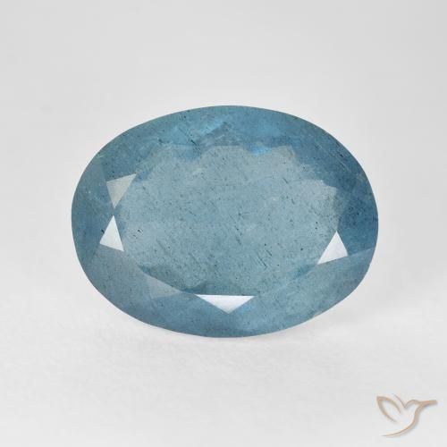 9.08ct Naturale Azzurro Acquamarina, Ovale, VS-SI
