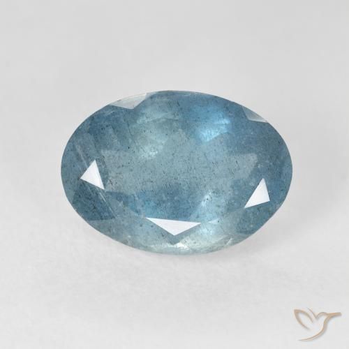 5.28ct Naturale Azzurro Acquamarina, Ovale, VS-SI