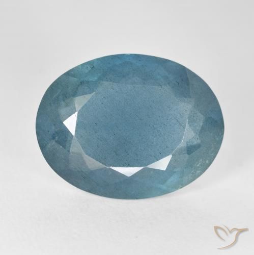 12.80ct Naturale Blu verdastro Acquamarina, Ovale, VS-SI