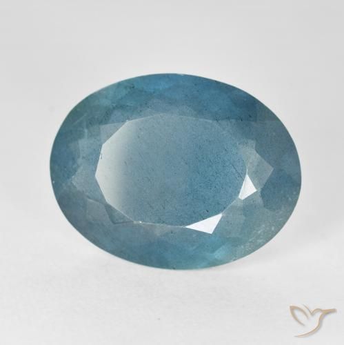 Acquamarina Blu verdastro naturale da 12.80 ct, Ovale, VS-SI