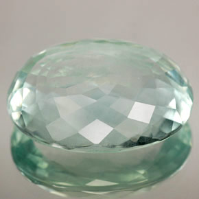 Acquamarina naturale blu da 14,10 ct, taglio ovale, SI