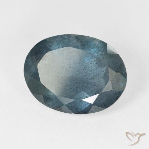 Acquamarina naturale blu da 6,07 ct, taglio ovale, VS-SI