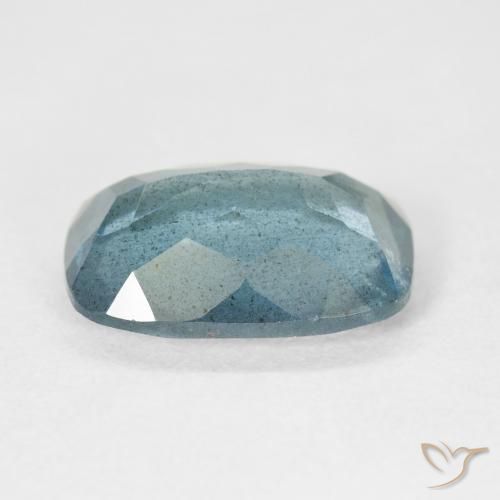 Acquamarina naturale turchese da 5,26 ct, taglio a cuscino, VS-SI