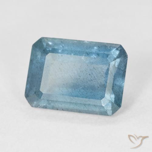 Acquamarina Verde bluastro naturale da 4.38 ct, Ottagonale / Taglio smeraldo, VS-SI