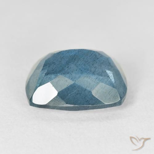 Acquamarina naturale turchese da 6,54 ct, taglio a cuscino, VS-SI