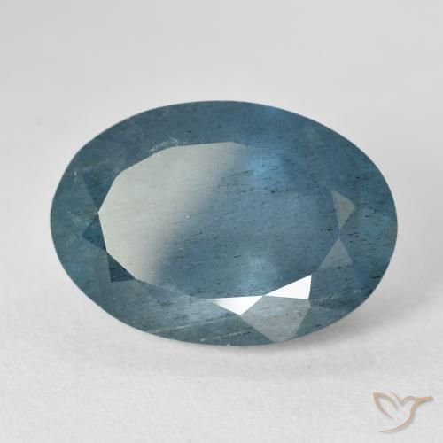 Acquamarina naturale blu da 14,32 ct, taglio ovale, VS-SI