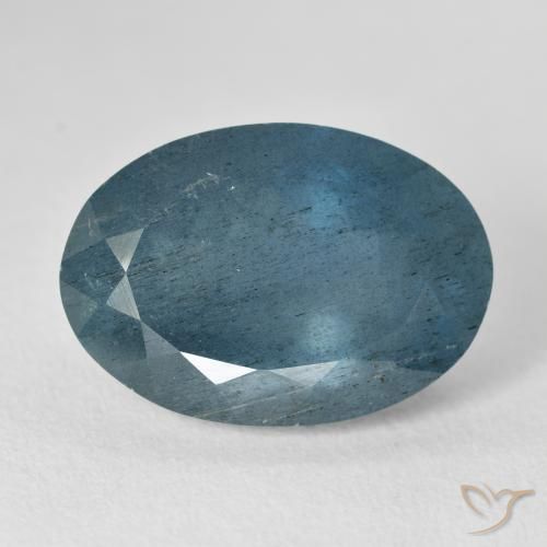 Acquamarina naturale blu da 14,32 ct, taglio ovale, VS-SI