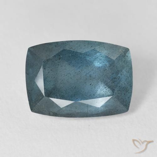 Acquamarina naturale blu da 5,68 ct, taglio a cuscino, VS-SI