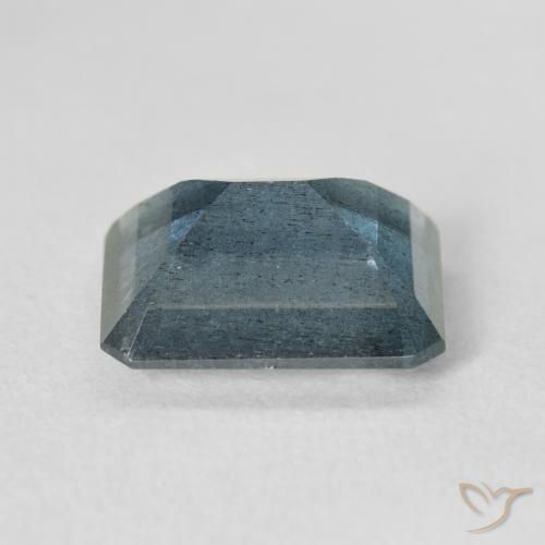 Acquamarina naturale blu da 5,38 ct, taglio smeraldo, VS-SI