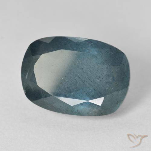 Acquamarina naturale blu da 9,84 ct, taglio a cuscino, VS-SI