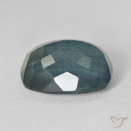 Acquamarina naturale blu da 9,84 ct, taglio a cuscino, VS-SI