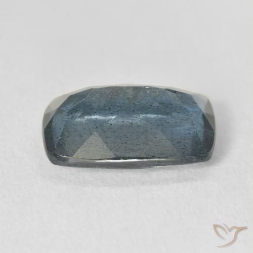 Acquamarina naturale blu da 4,67 ct, taglio a cuscino, VS-SI
