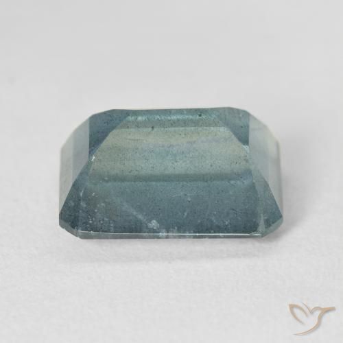 Acquamarina naturale blu da 7,81 ct, taglio smeraldo, VS-SI