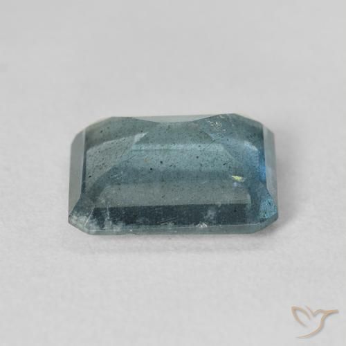 Acquamarina naturale blu da 4,63 ct, taglio smeraldo, VS-SI