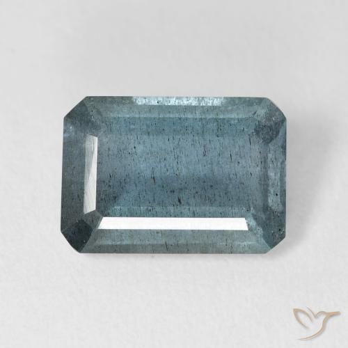 Acquamarina naturale blu da 4,25 ct, taglio smeraldo, VS-SI