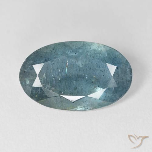 5.60ct blu acquamarina, ovale, VS-SI