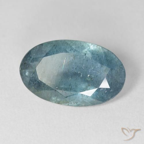 Acquamarina naturale blu da 5,60 ct, taglio ovale, VS-SI