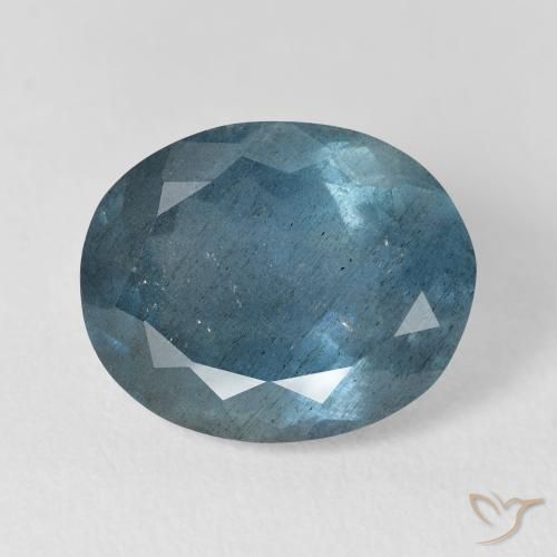 Acquamarina naturale blu da 8,01 ct, taglio ovale, VS-SI