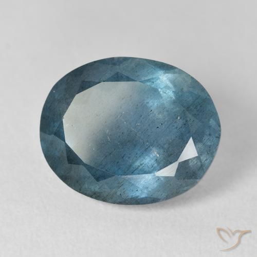 Acquamarina naturale blu da 8,01 ct, taglio ovale, VS-SI