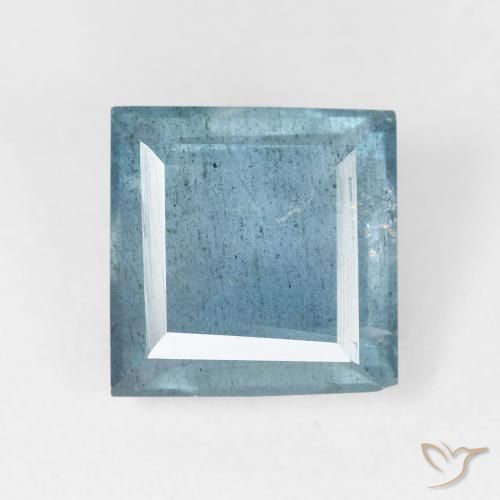 4.70ct Naturale Azzurro Acquamarina, Quadrato, VS-SI