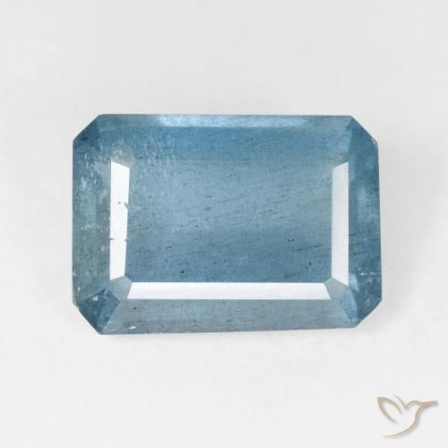 6.20ct Naturale Blu medio Acquamarina, Taglio smeraldo, VS-SI