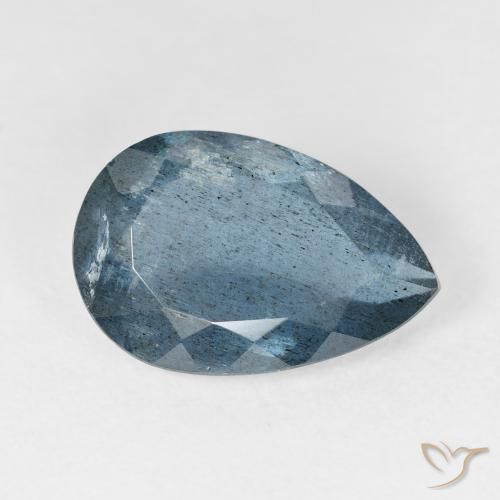 6.78ct blu acquamarina, taglio a pera, VS-SI