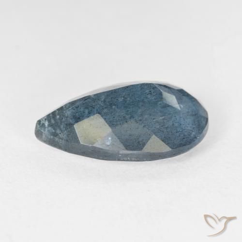 Acquamarina naturale blu da 6,78 ct, taglio a pera, VS-SI