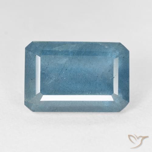 Acquamarina Intense Silver Aqua-Blue naturale da 9.93 ct, Ottagonale / Taglio smeraldo, VS-SI