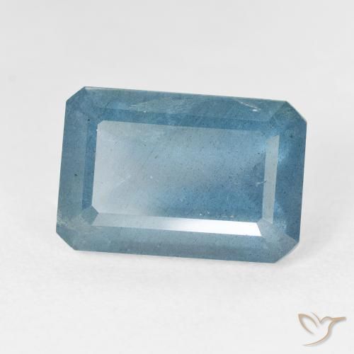 Acquamarina Intense Silver Aqua-Blue naturale da 9.93 ct, Ottagonale / Taglio smeraldo, VS-SI