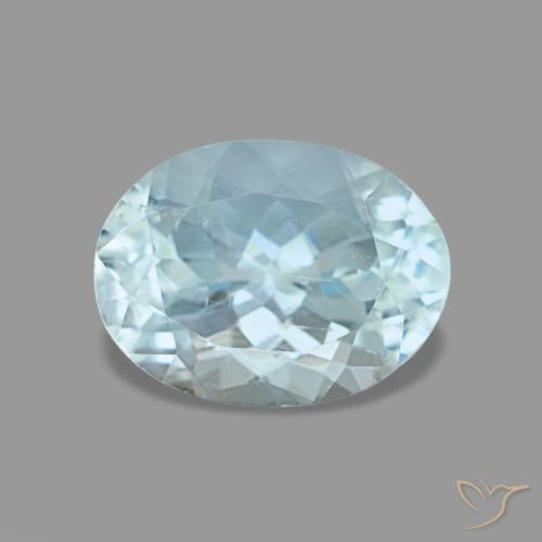 1.21ct blu acquamarina, ovale, VS