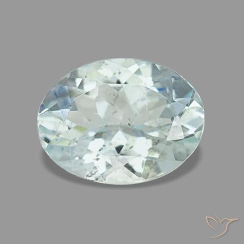 Acquamarina naturale blu da 1,15 ct, taglio ovale, VS