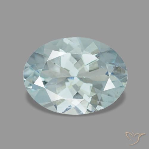 1.08ct blu acquamarina, ovale, VS