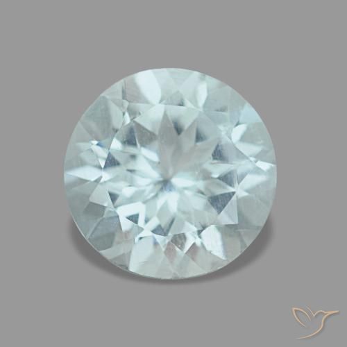 1.08ct turchese acquamarina, rotondo, VVS-VS