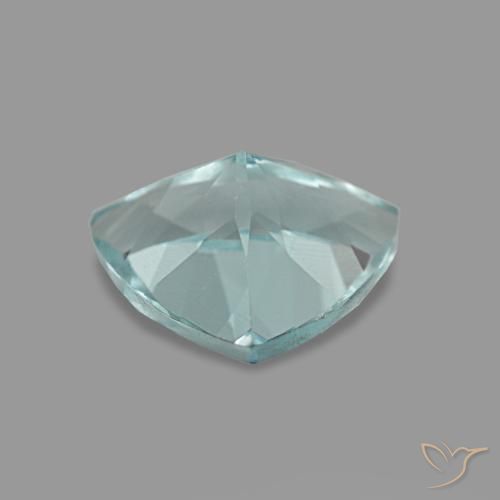 Acquamarina naturale turchese da 0,93 ct, trillion, VVS