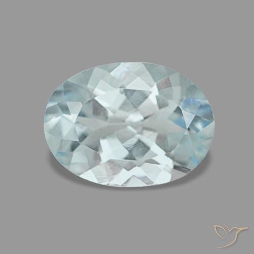 Acquamarina naturale turchese da 1,05 ct, taglio ovale, VVS