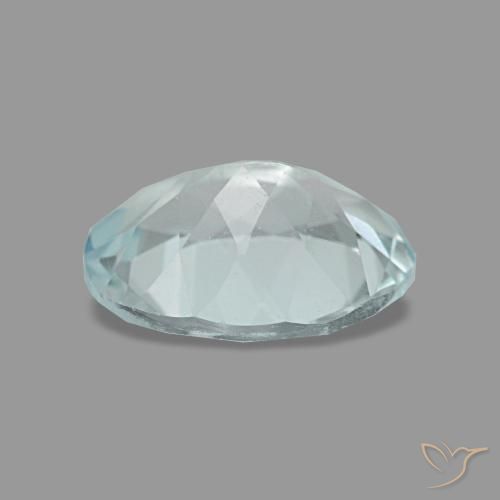 Acquamarina naturale turchese da 1,05 ct, taglio ovale, VVS