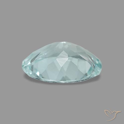 Acquamarina naturale turchese da 0,93 ct, taglio ovale, VVS