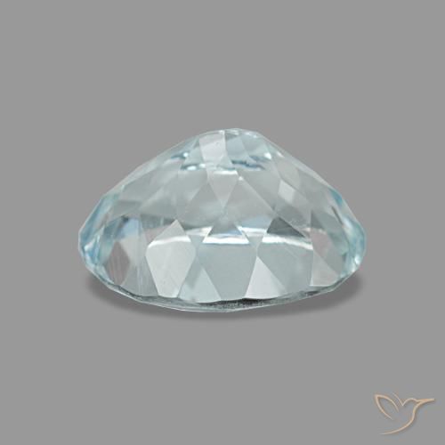 Acquamarina naturale turchese da 1,24 ct, taglio ovale, VVS