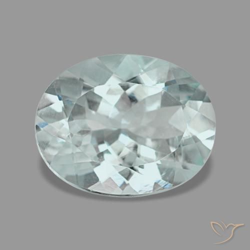 Acquamarina naturale turchese da 2,23 ct, taglio ovale, VVS