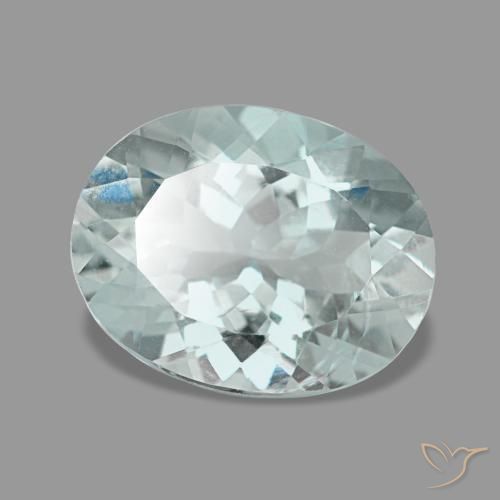 Acquamarina naturale turchese da 2,23 ct, taglio ovale, VVS