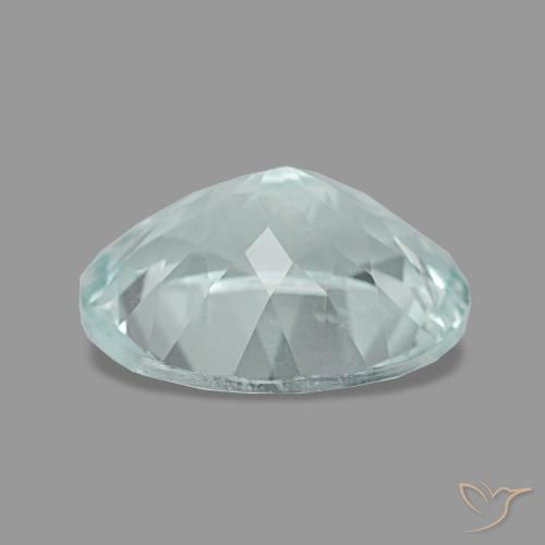 Acquamarina naturale turchese da 2,23 ct, taglio ovale, VVS